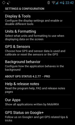 GPS Status and Toolbox android App screenshot 3